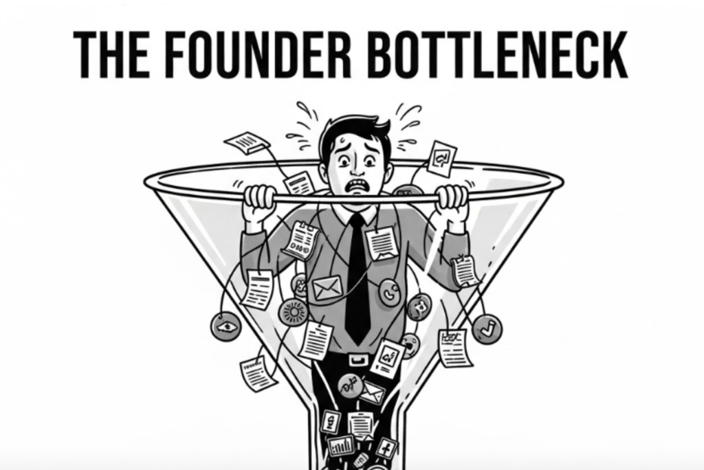 The Founder Bottleneck: How Doing Everything Yourself Is Blocking Your Revenue Ceiling